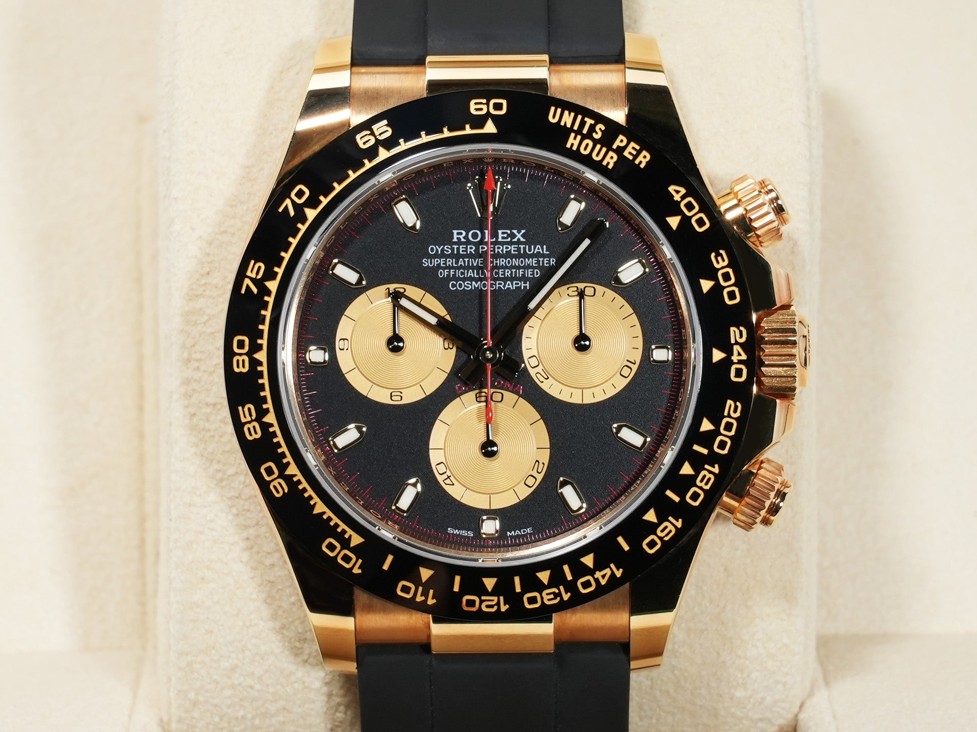 ロレックス デイトナ Ref.116518LN イエローゴールド ブラックxシャンパン文字盤 中古 9x98r6wz