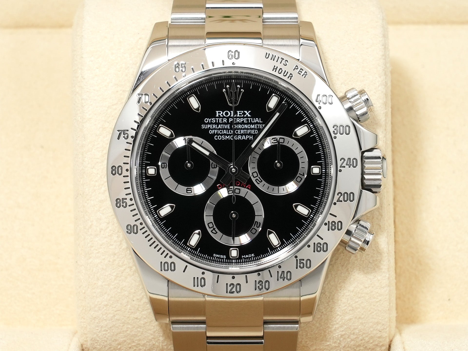 ロレックス デイトナ Ref.116520 ステンレススチール ブラック文字盤 中古 mzh7h88u