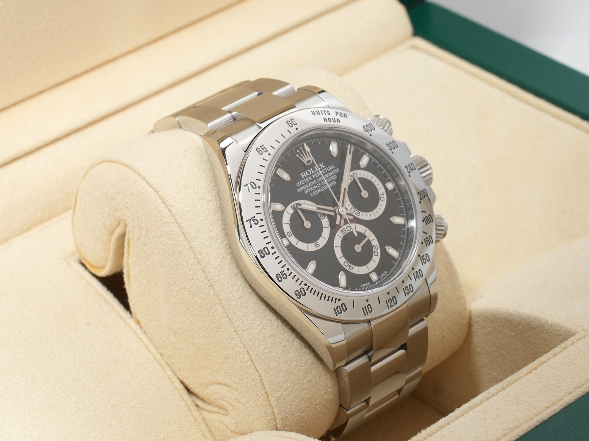 Rolex Daytona Ref. 116520 Stainless Steel Black Dial Used mzh7h88u