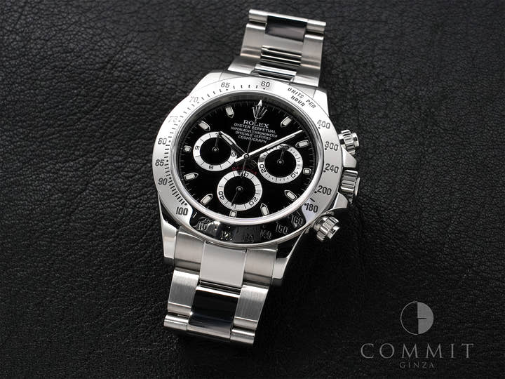 Rolex Daytona Ref. 116520 Stainless Steel Black Dial Used mzh7h88u