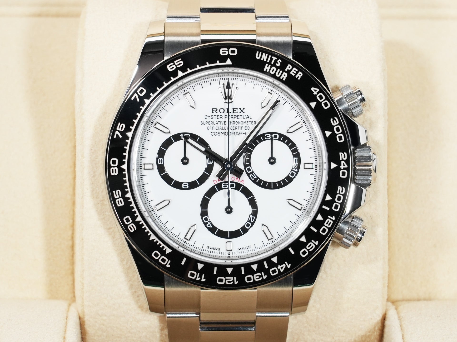ロレックス デイトナ Ref.126500LN ステンレススチール ホワイト文字盤 美品 txydqjkg