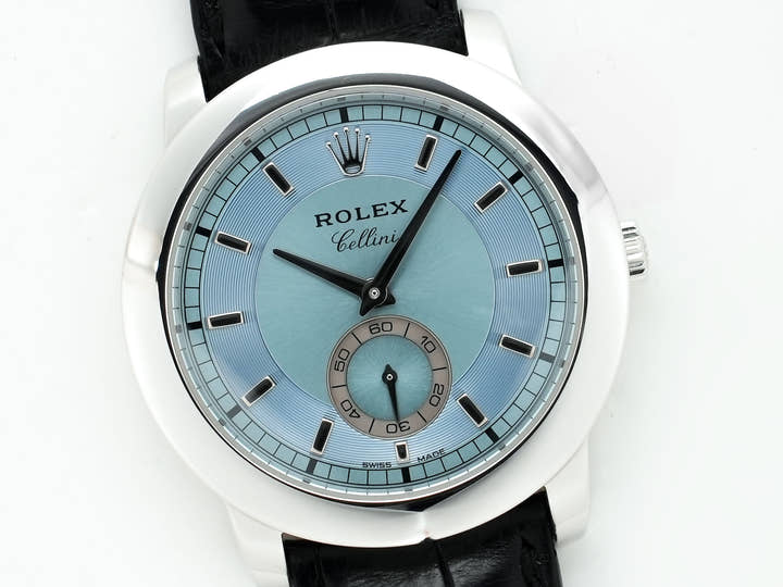 ロレックス チェリーニ チェリニウム Ref.5241/6 プラチナ アイスブルー文字盤 中古 5f2jd6b8