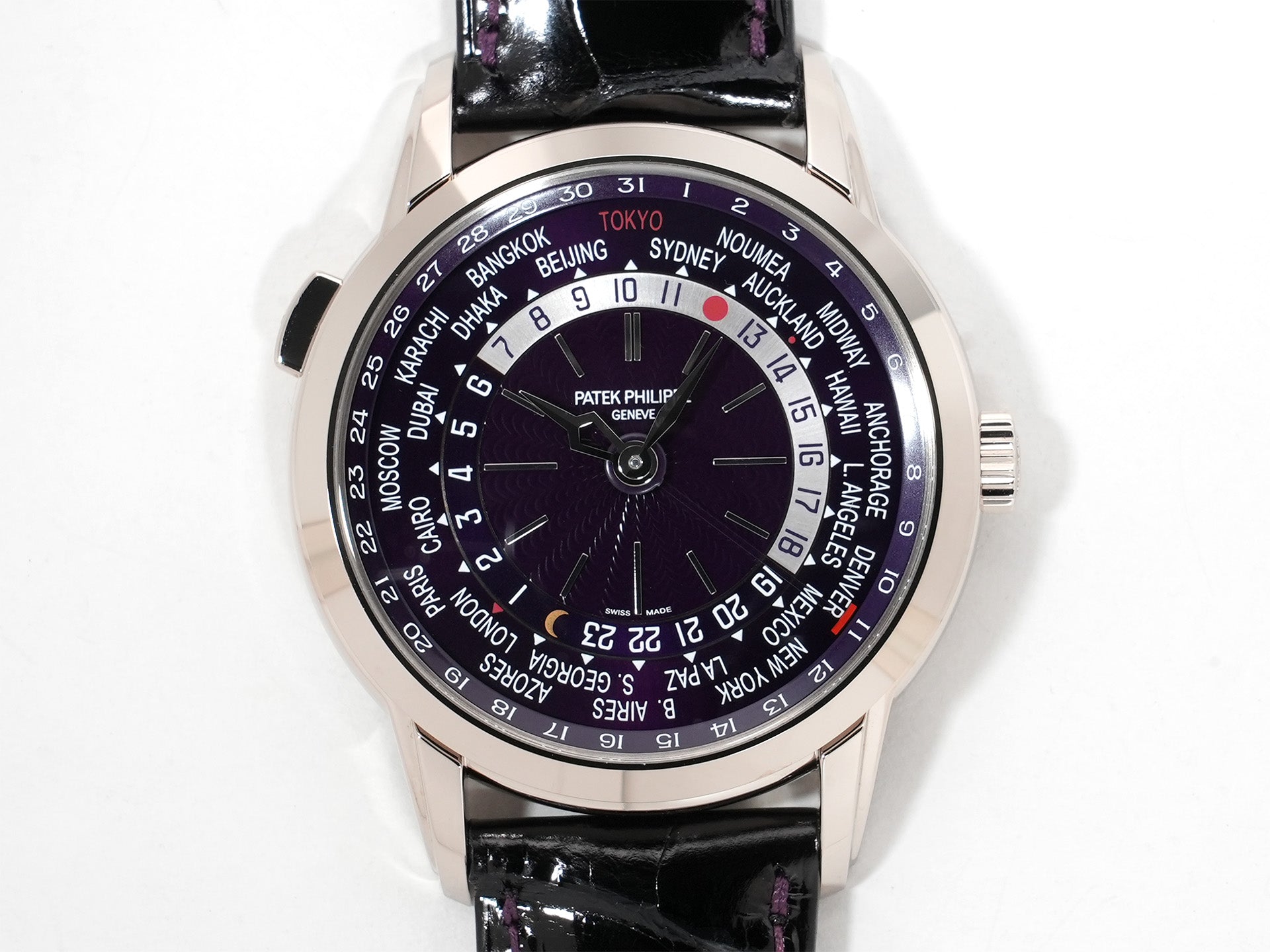 パテックフィリップ コンプリケーション ワールドタイム デイト Ref.5330G-010 ホワイトゴールド パープル文字盤 未使用 cwe9gsyp