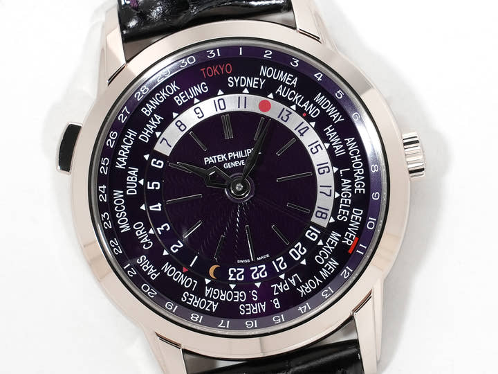 パテックフィリップ コンプリケーション ワールドタイム デイト Ref.5330G-010 ホワイトゴールド パープル文字盤 未使用 cwe9gsyp