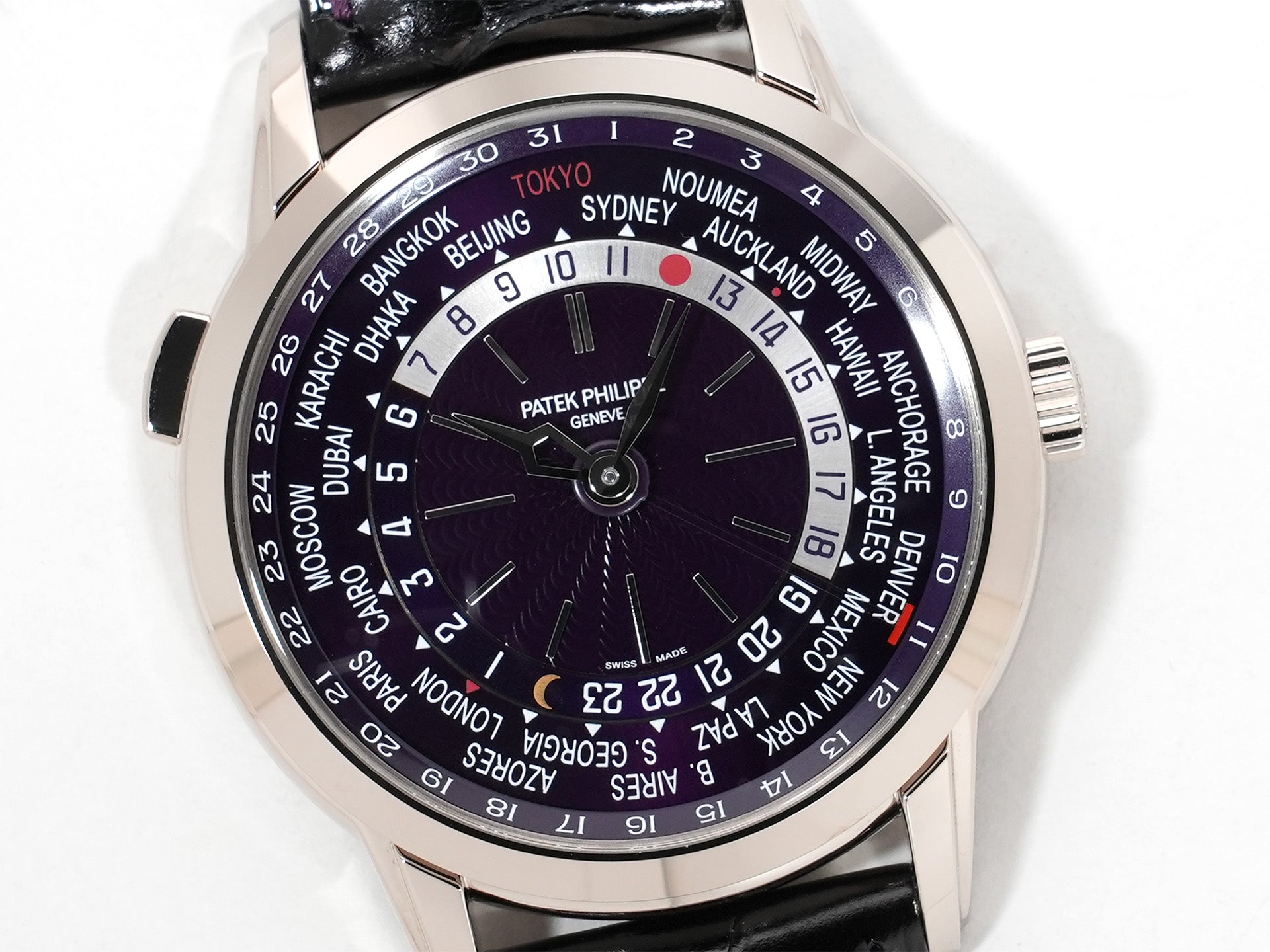 パテックフィリップ コンプリケーション ワールドタイム デイト Ref.5330G-010 ホワイトゴールド パープル文字盤 未使用 cwe9gsyp