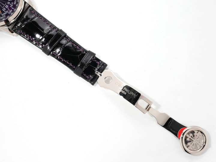 パテックフィリップ コンプリケーション ワールドタイム デイト Ref.5330G-010 ホワイトゴールド パープル文字盤 未使用 cwe9gsyp
