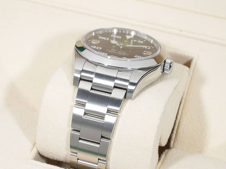 ロレックス エアキング Ref.116900 ステンレススチール ブラック文字盤 オイスターブレスレット 美中古 7dz3emo6