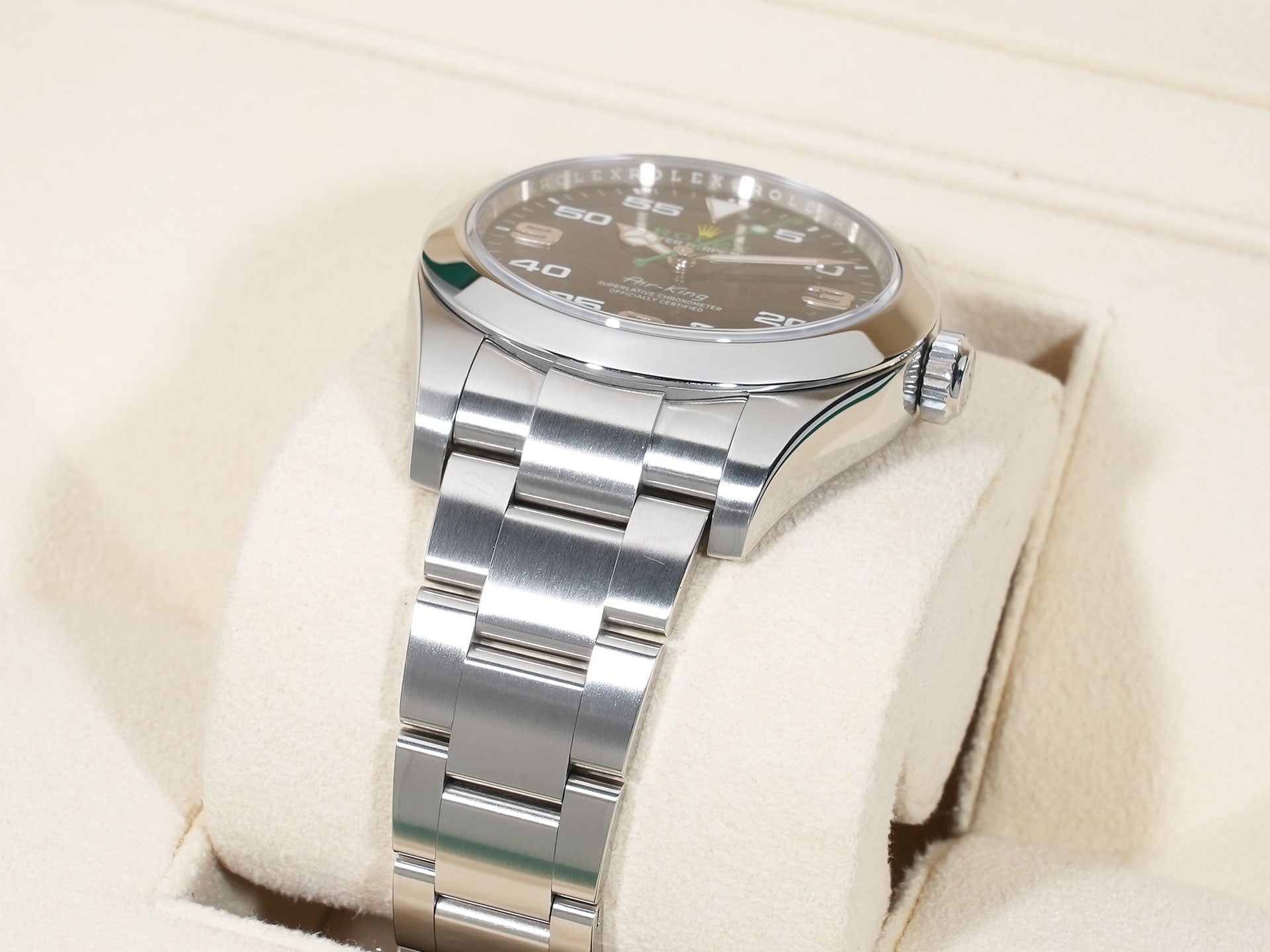 ロレックス エアキング Ref.116900 ステンレススチール ブラック文字盤 オイスターブレスレット 美中古 7dz3emo6