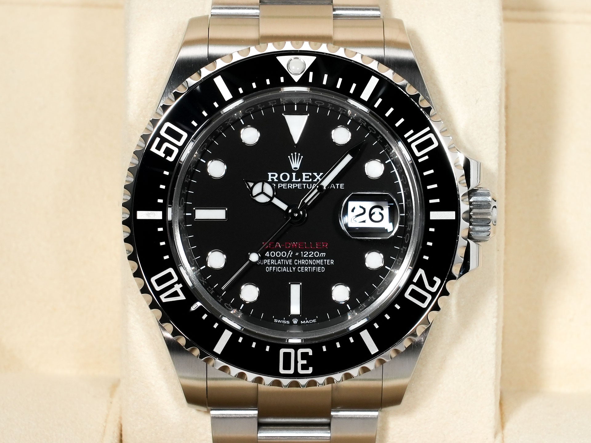 ロレックス シードゥエラー Ref.126600 ステンレススチール ブラック文字盤 美中古 n22mchcj