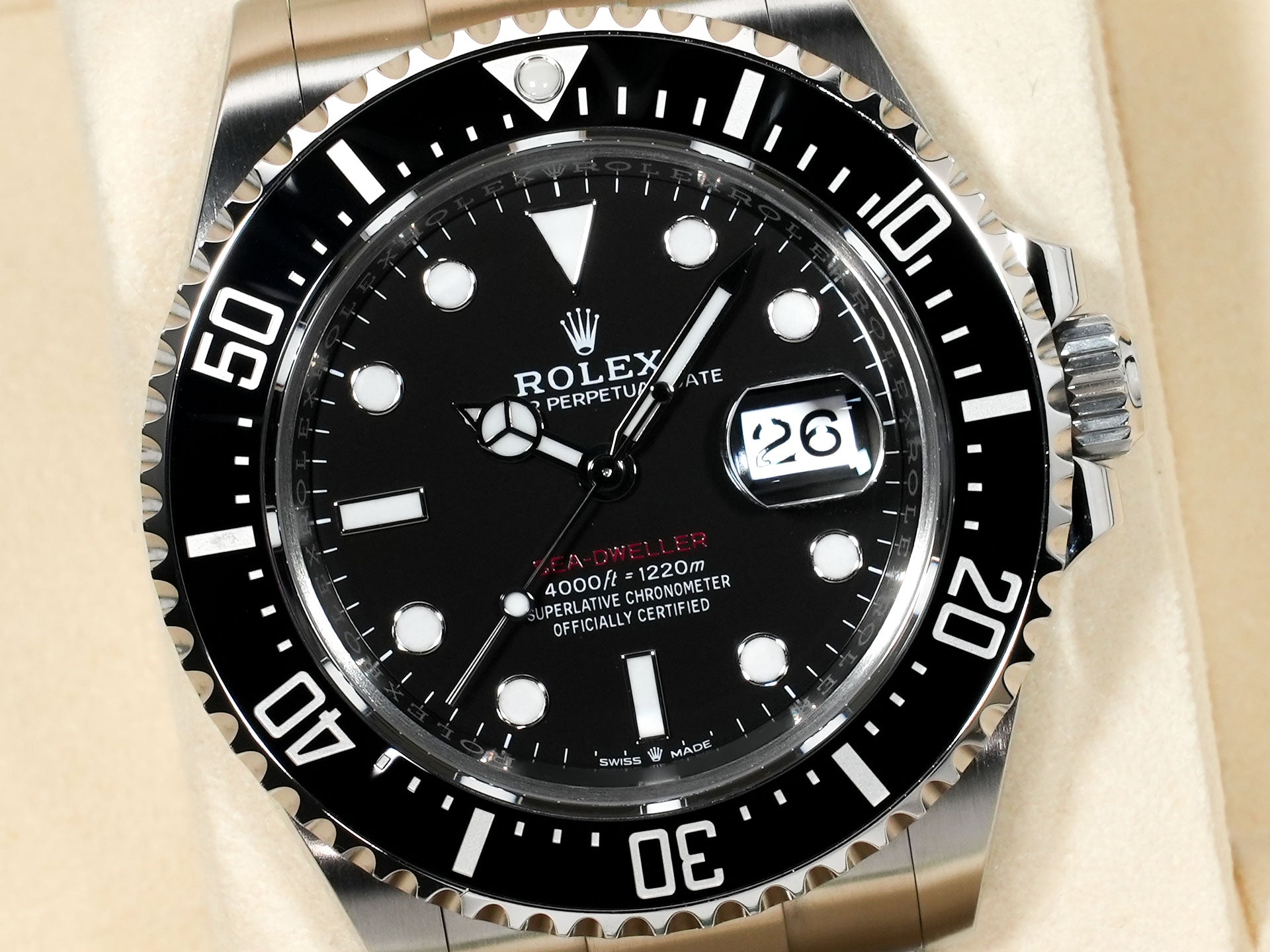 ロレックス シードゥエラー Ref.126600 ステンレススチール ブラック文字盤 美中古 n22mchcj