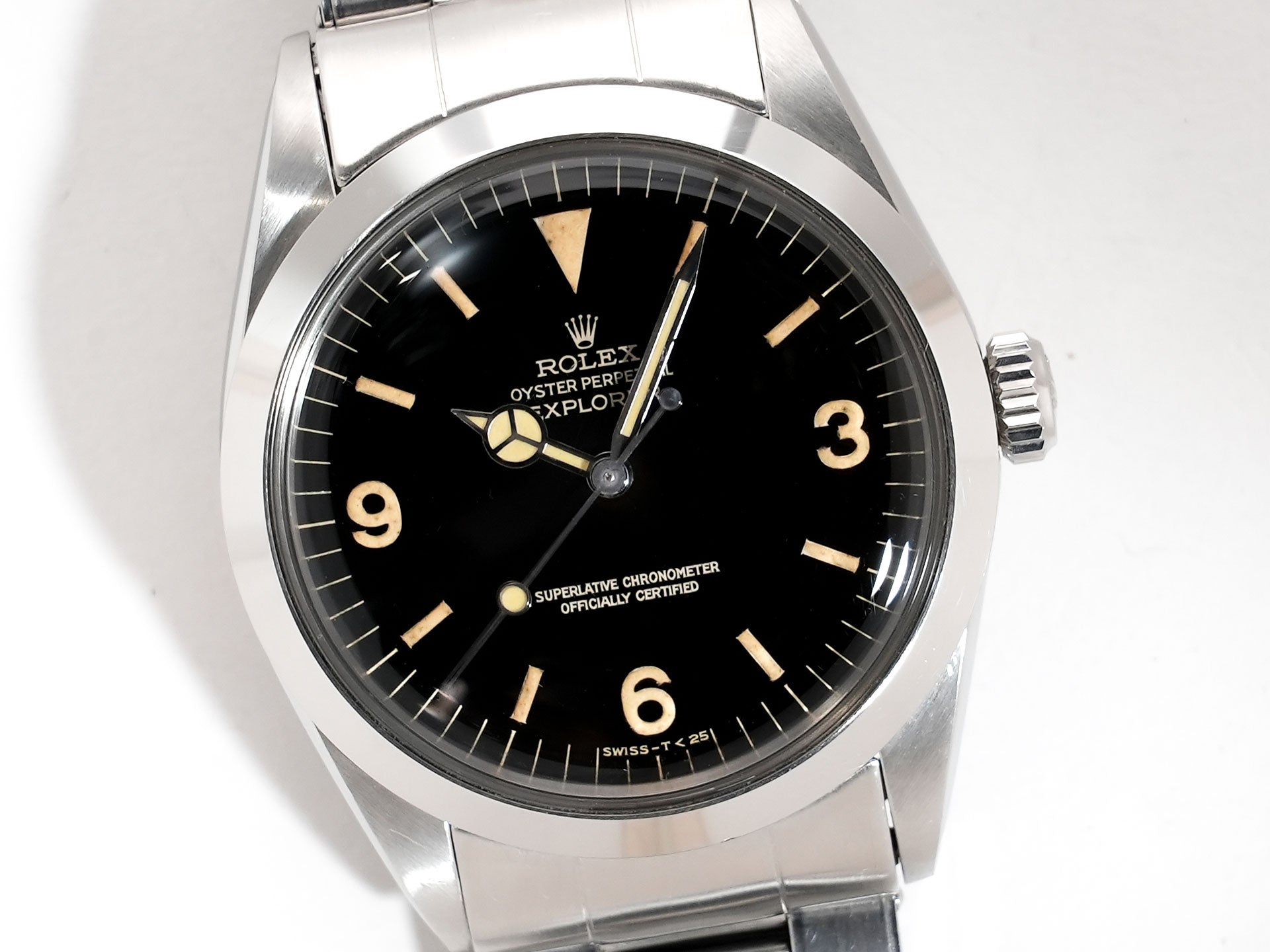 ロレックス エクスプローラーI Ref.1016 ステンレススチール ブラック文字盤 中古 b5amoutj