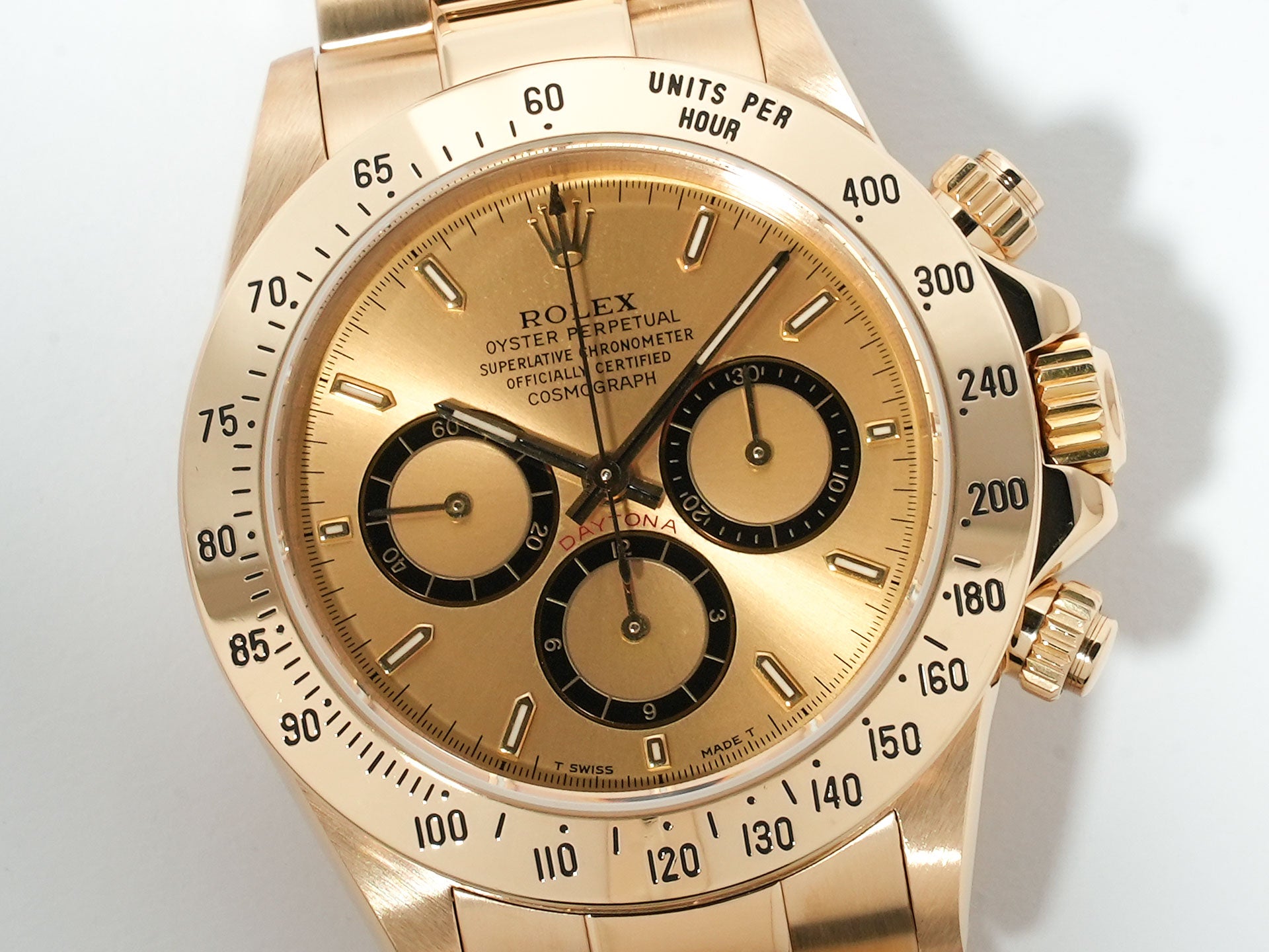ロレックス デイトナ エルプリメロ Ref.16528 イエローゴールド ブラック文字盤 中古 5ai3jhnx