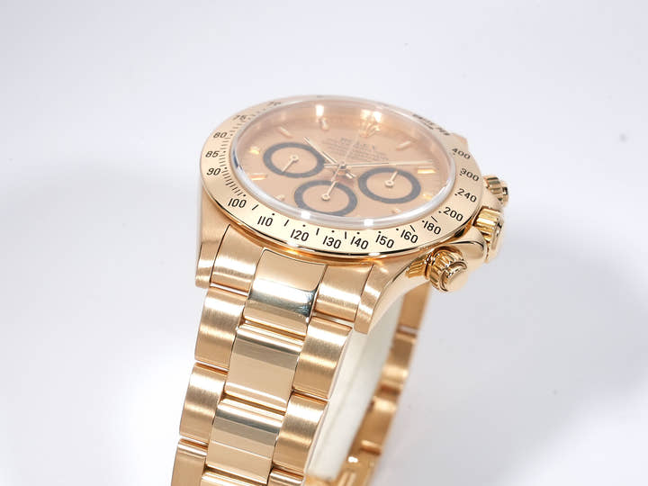 ロレックス デイトナ エルプリメロ Ref.16528 イエローゴールド ブラック文字盤 中古 5ai3jhnx