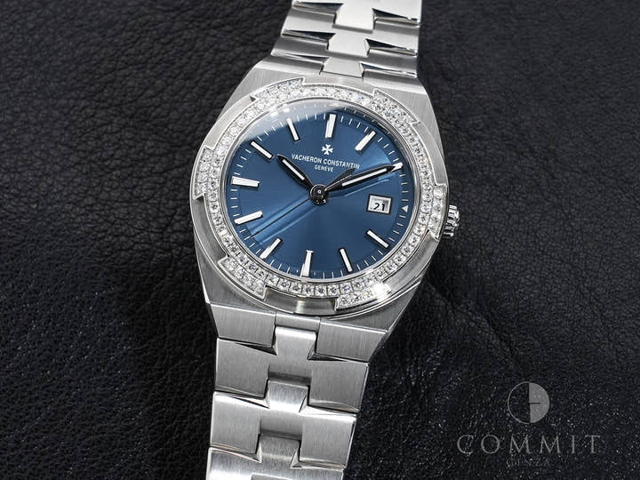 Vacheron Constantin Overseas Quartz Ref. 1205V/100A-B590 Stainless Steel Denim Blue Dial Used hfedjr85