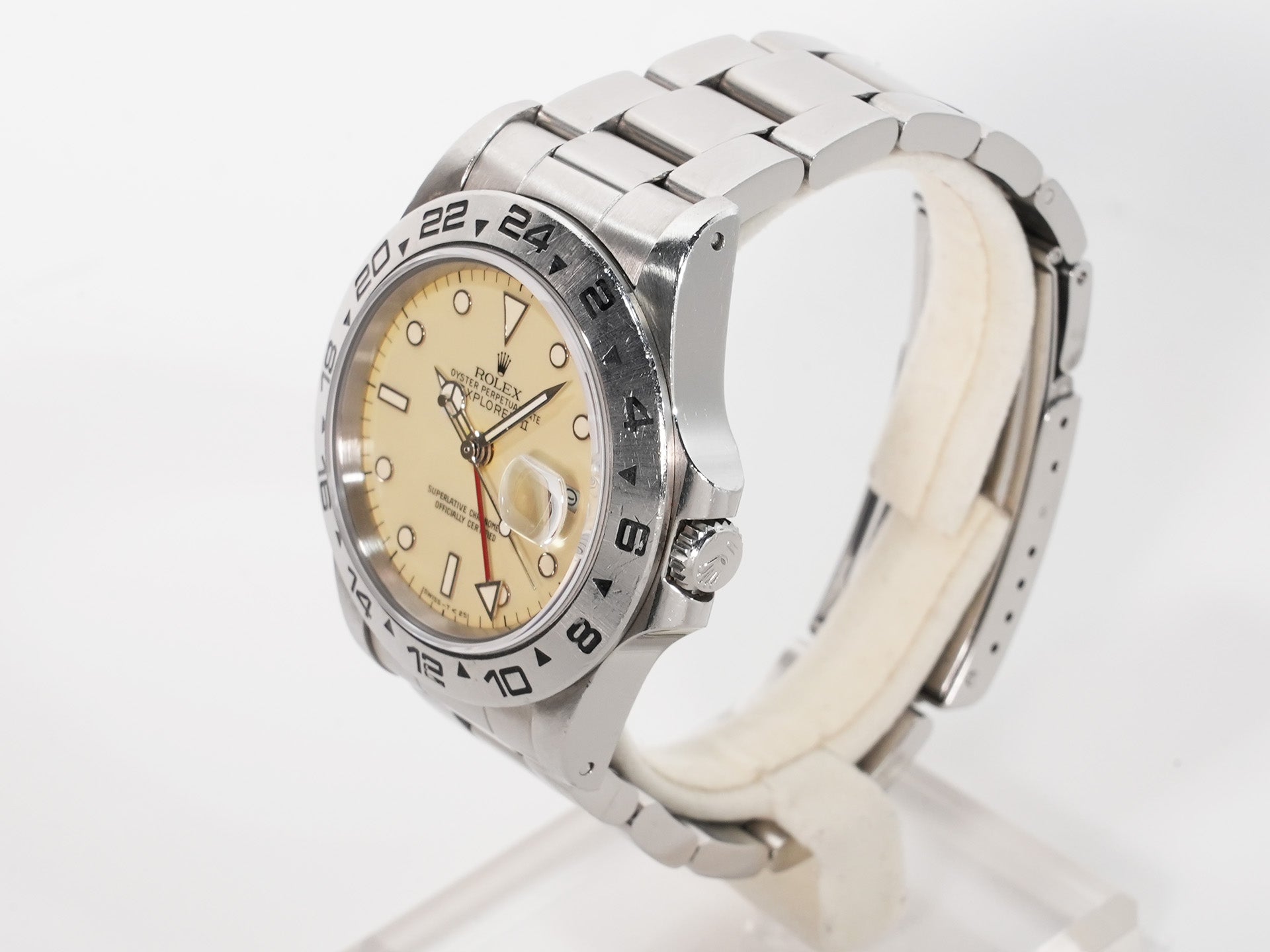 Rolex Explorer II Ref. 16550 Stainless Steel Ivory Dial Oyster Bracelet Used z7hfe79a