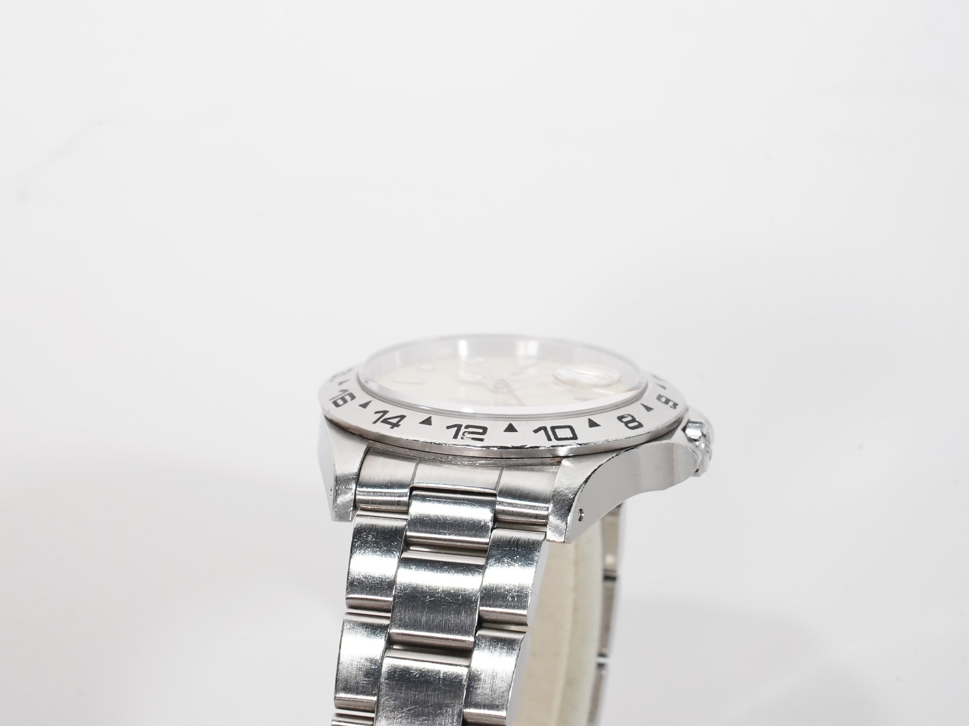Rolex Explorer II Ref. 16550 Stainless Steel Ivory Dial Oyster Bracelet Used z7hfe79a