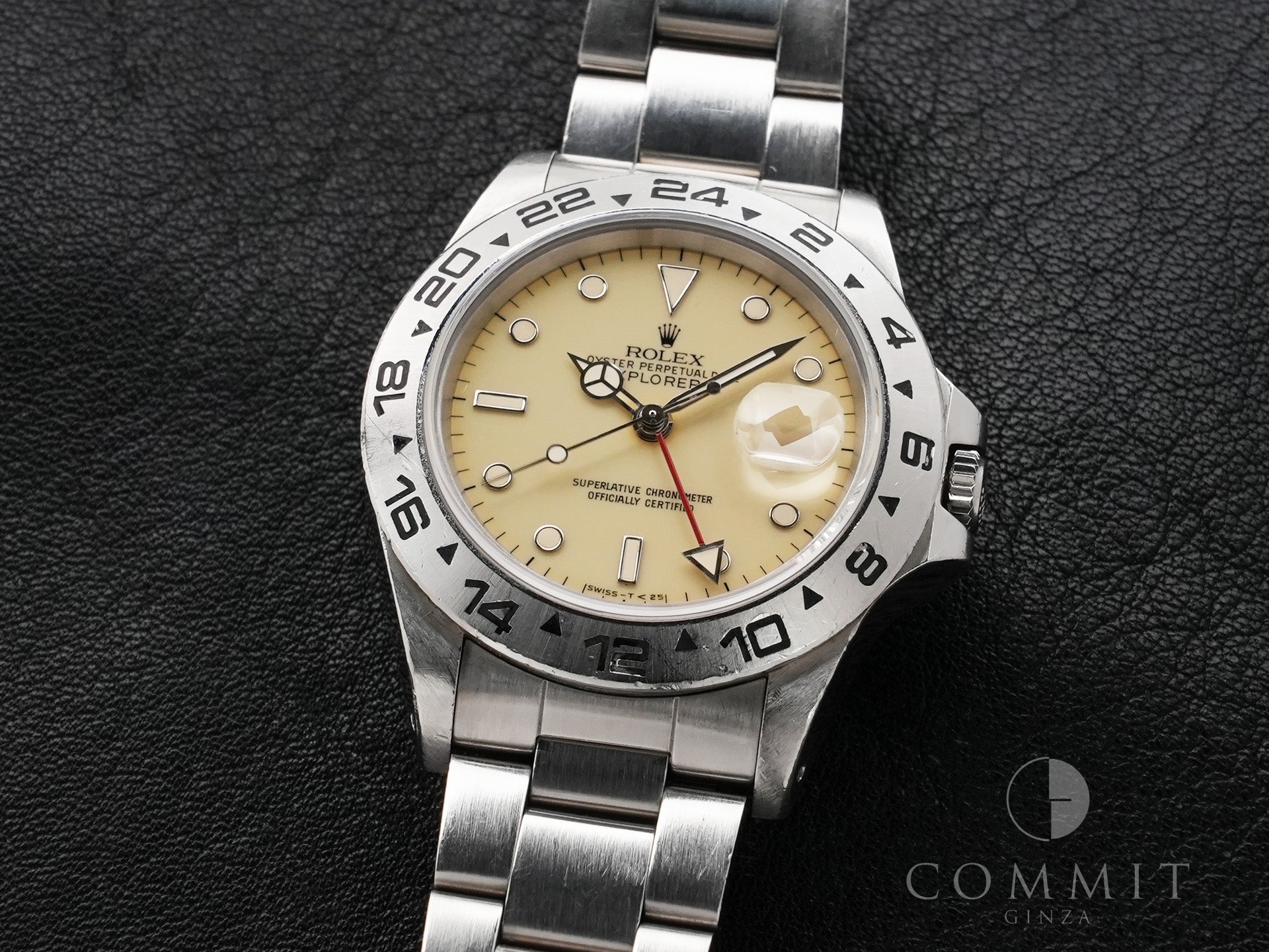 Rolex Explorer II Ref. 16550 Stainless Steel Ivory Dial Oyster Bracelet Used z7hfe79a