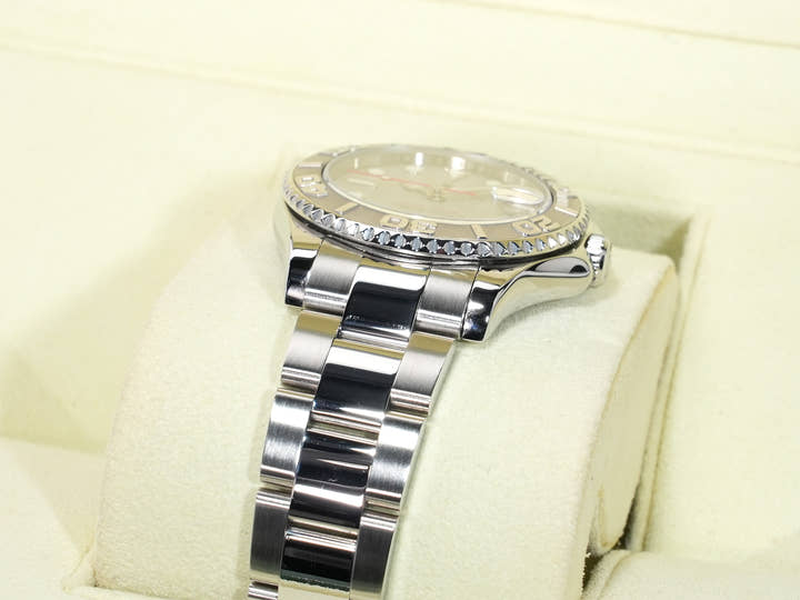 Rolex Yacht-Master Ref. 168622 Stainless Steel/Platinum Rolesium Dial Used 9gckrmp9