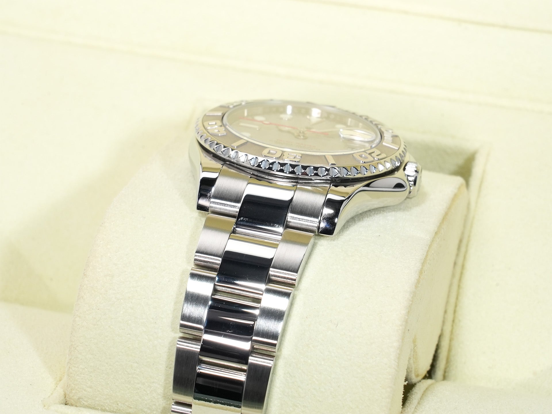 Rolex Yacht-Master Ref. 168622 Stainless Steel/Platinum Rolesium Dial Used 9gckrmp9
