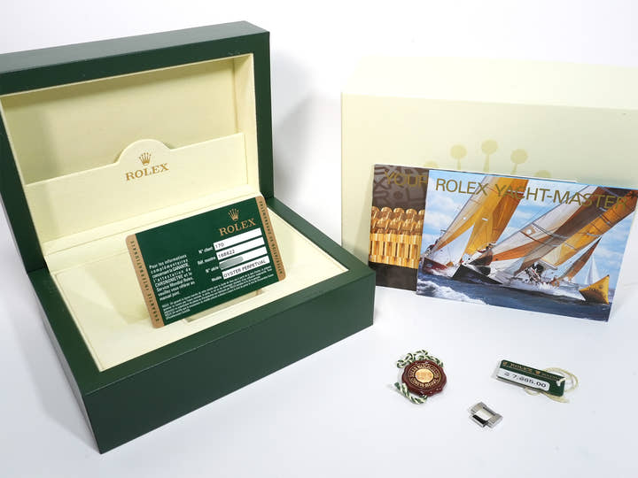 Rolex Yacht-Master Ref. 168622 Stainless Steel/Platinum Rolesium Dial Used 9gckrmp9