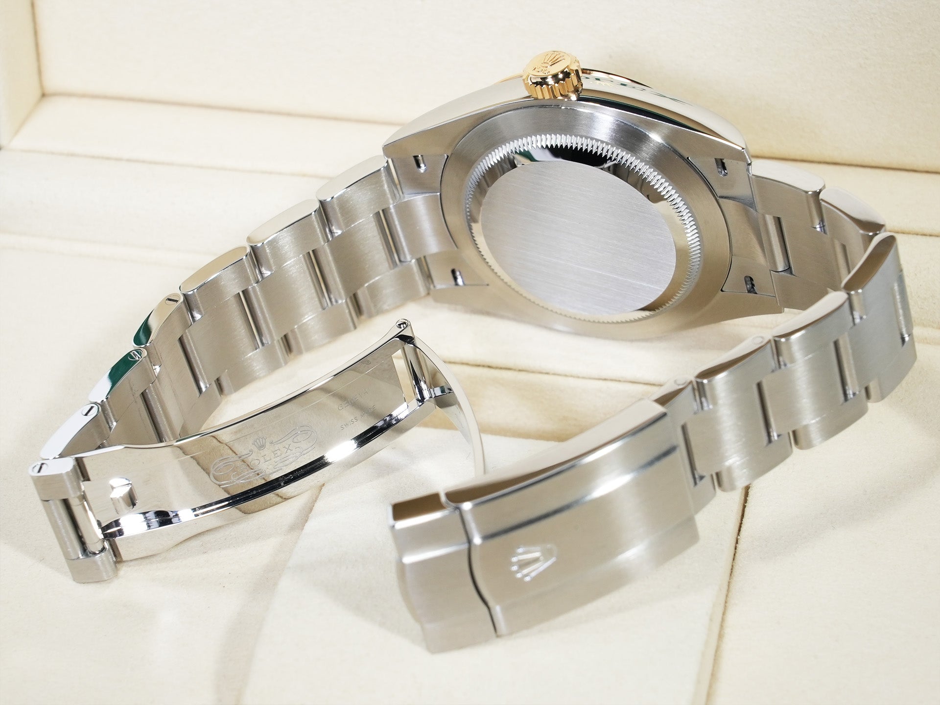 ロレックス オイスターパーペチュアル 41 Ref.134303 ステンレススチール/イエローゴールド スレート文字盤 未使用 mif49dgs