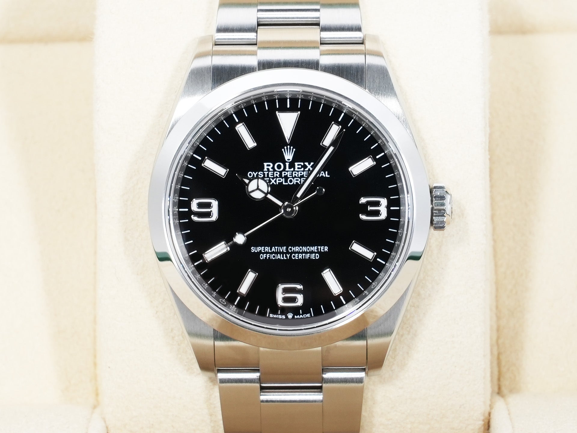 ロレックス エクスプローラー36 Ref.124270 ステンレススチール ブラック文字盤 オイスターブレスレット 美品 3w4wymn7