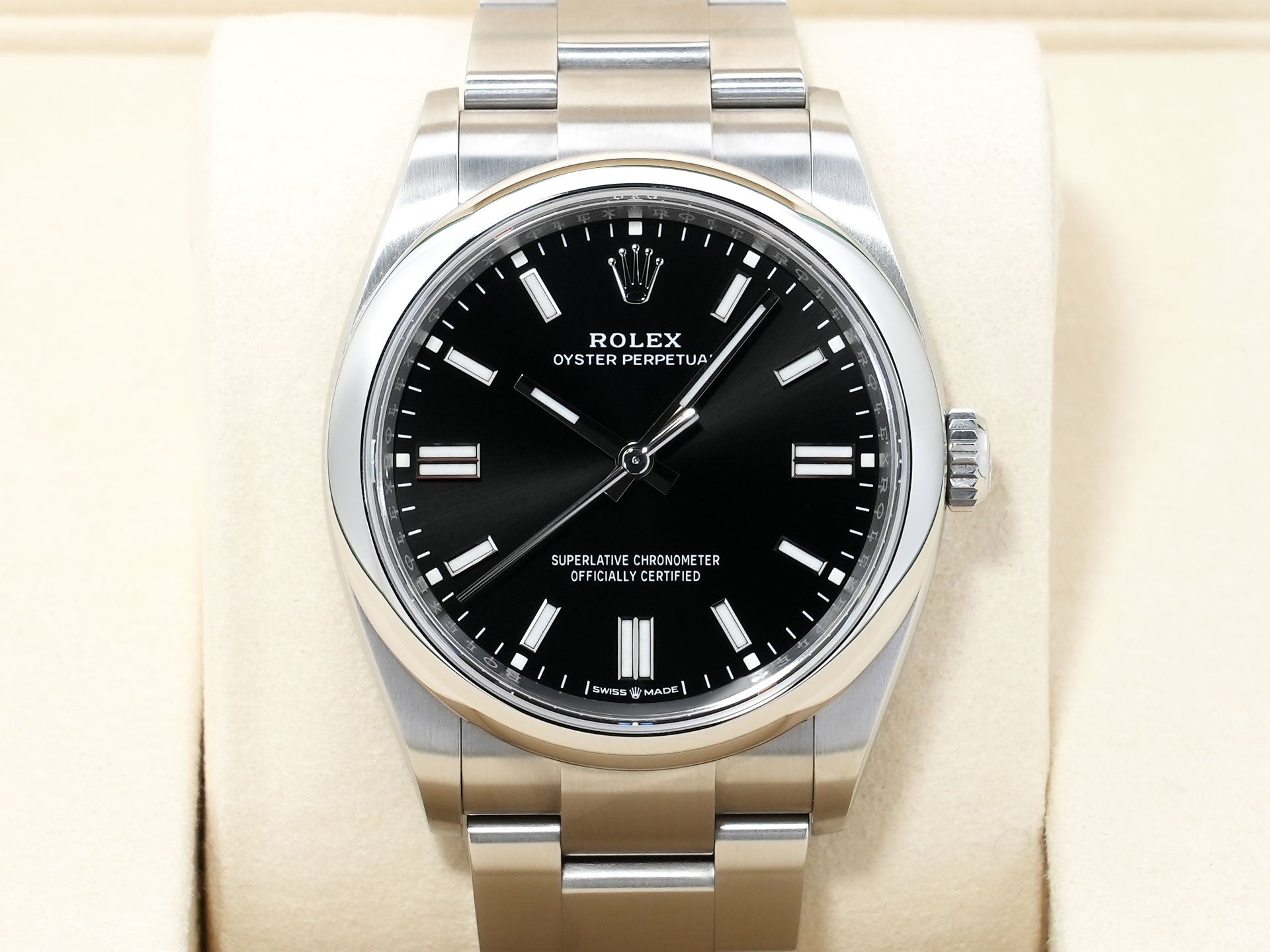 ロレックス オイスターパーペチュアル36 Ref.126000 ステンレススチール ブラック文字盤 美中古 ewjk7pgr