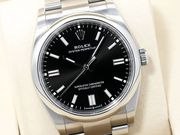 ロレックス オイスターパーペチュアル36 Ref.126000 ステンレススチール ブラック文字盤 美中古 ewjk7pgr