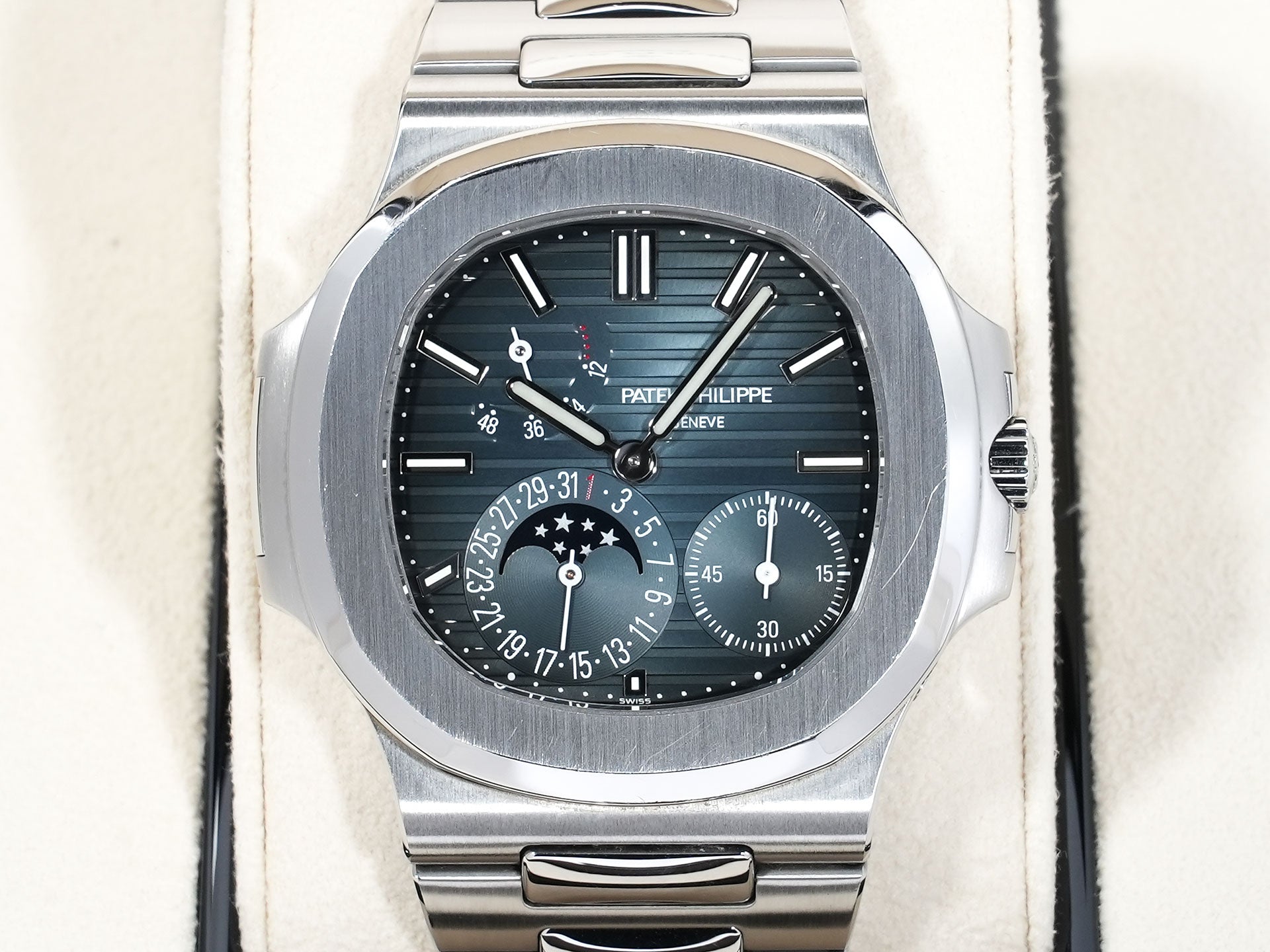 パテックフィリップ ノーチラス プチコンプリケーション Ref.5712/1A-001 ステンレススチール ブルー文字盤 中古 v7rf5ks2