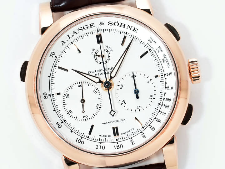 A. Lange & Söhne Double Split Ref. 404.032 Pink Gold Silver Dial Pre-Owned p9noe632
