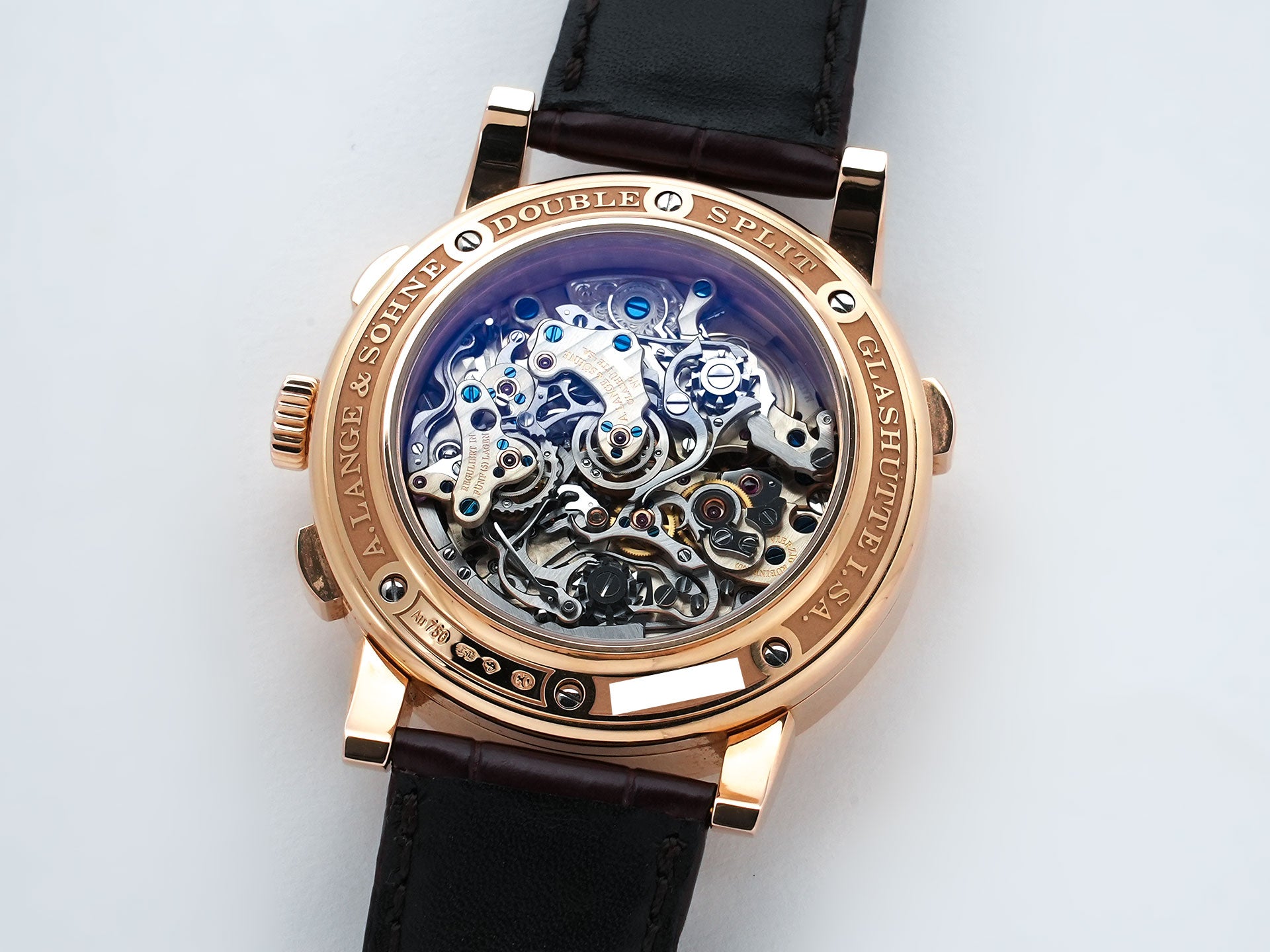 A. Lange & Söhne Double Split Ref. 404.032 Pink Gold Silver Dial Pre-Owned p9noe632