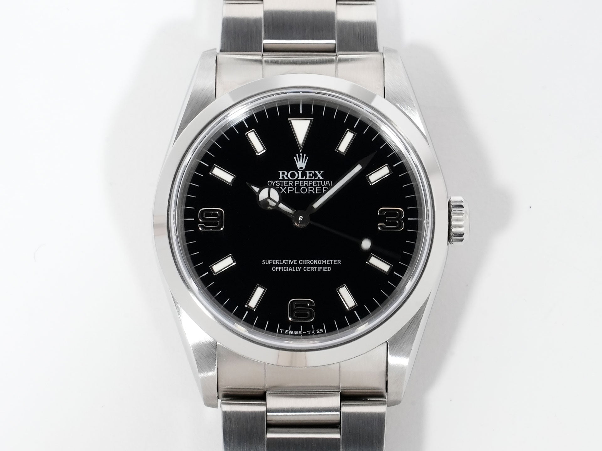 ロレックス エクスプローラーI Ref.14270 ステンレススチール ブラック文字盤 オイスターブレスレット 中古 ktu4ngj8