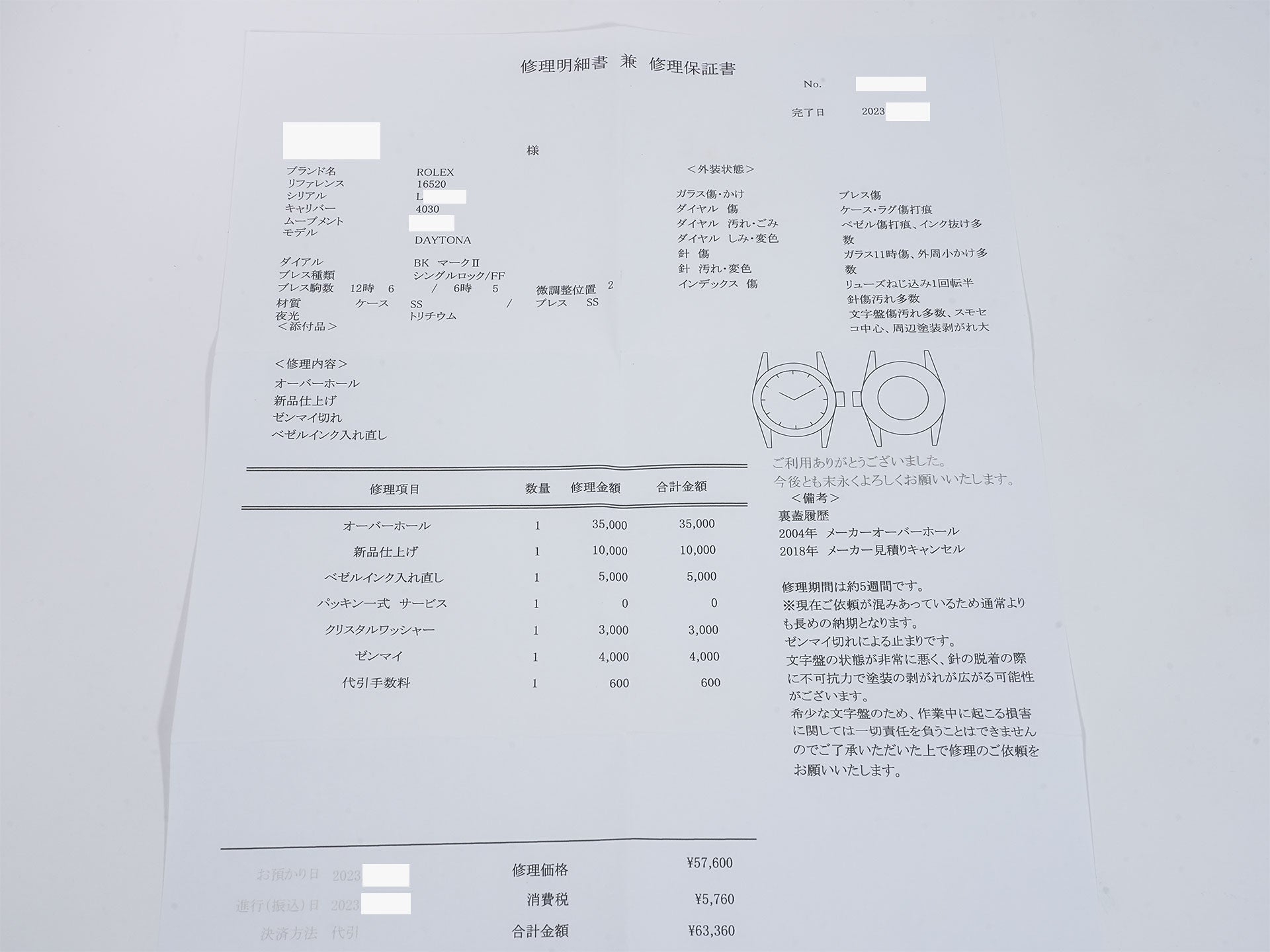 ロレックス デイトナ エルプリメロ Ref.16520 ステンレススチール ブラック文字盤 中古 sqdtrp4b