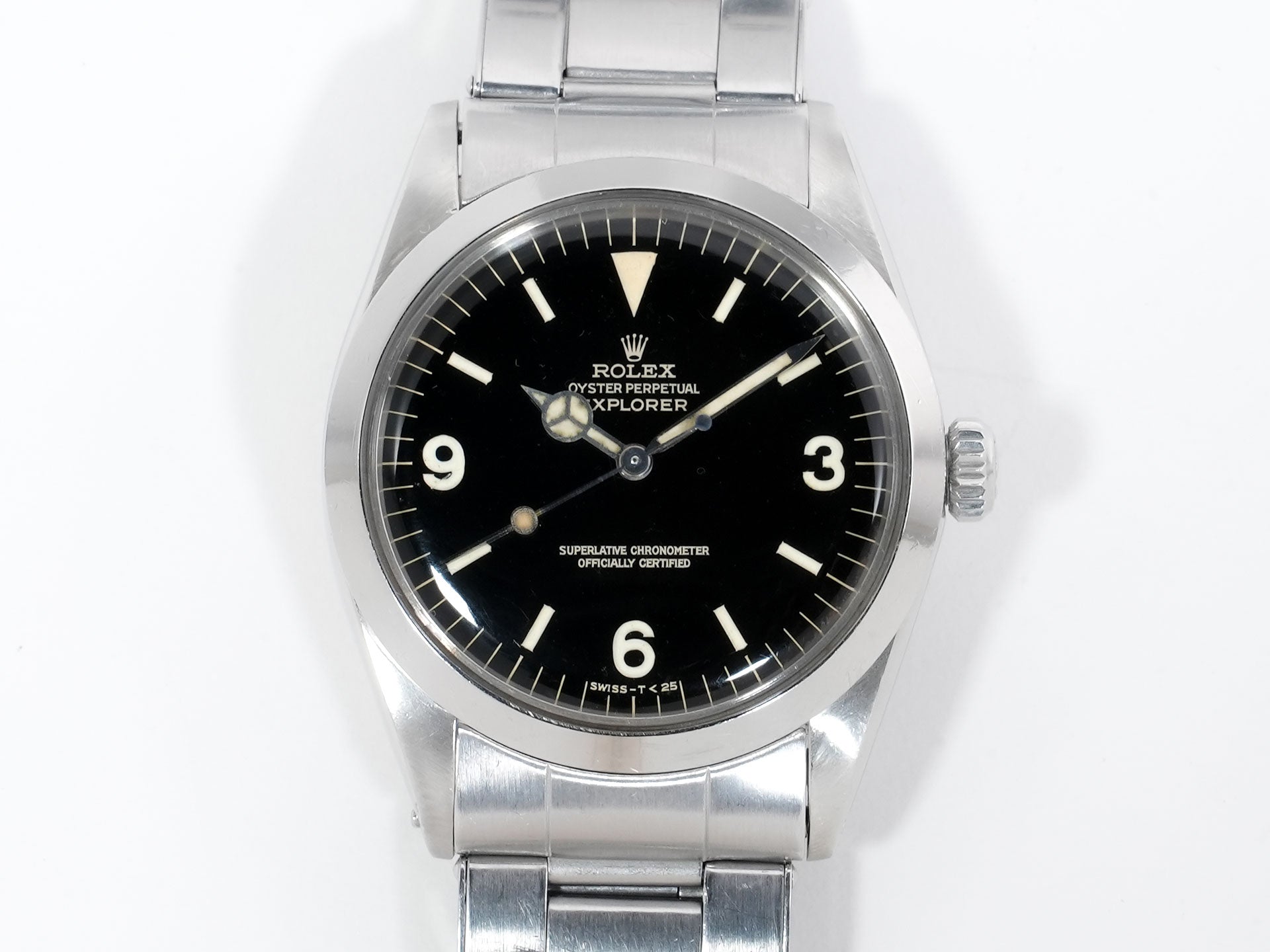 ロレックス エクスプローラーI Ref.1016 ステンレススチール ブラック文字盤 中古 nirrbwrb