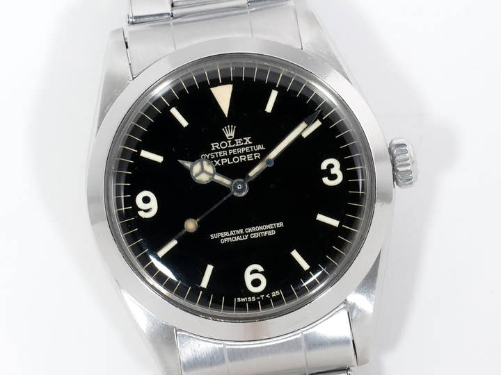 ロレックス エクスプローラーI Ref.1016 ステンレススチール ブラック文字盤 中古 nirrbwrb