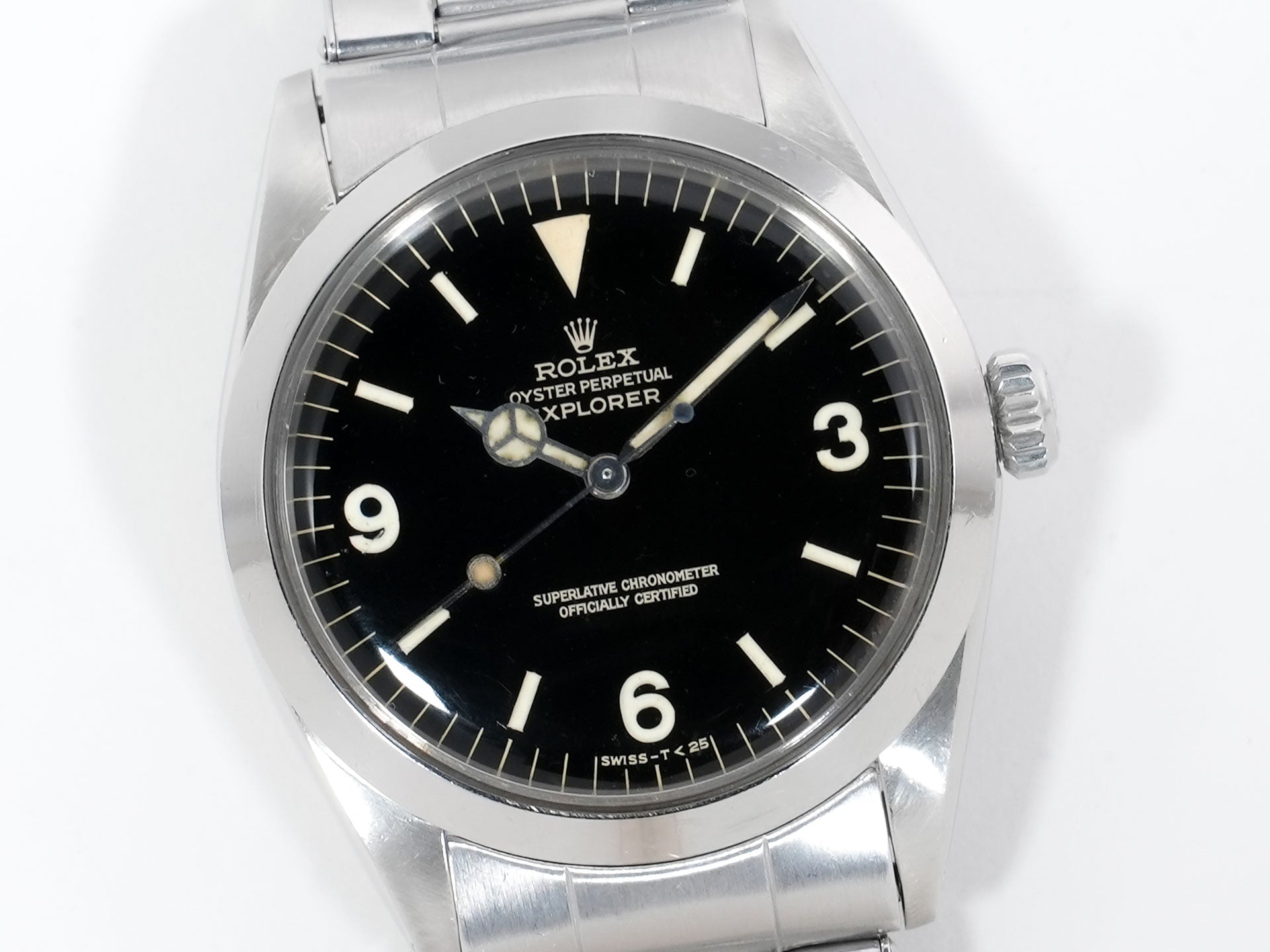 ロレックス エクスプローラーI Ref.1016 ステンレススチール ブラック文字盤 中古 nirrbwrb