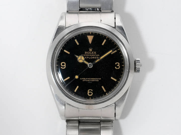 ロレックス エクスプローラーI Ref.1016 ステンレススチール ブラック文字盤 中古 gxrp49j3