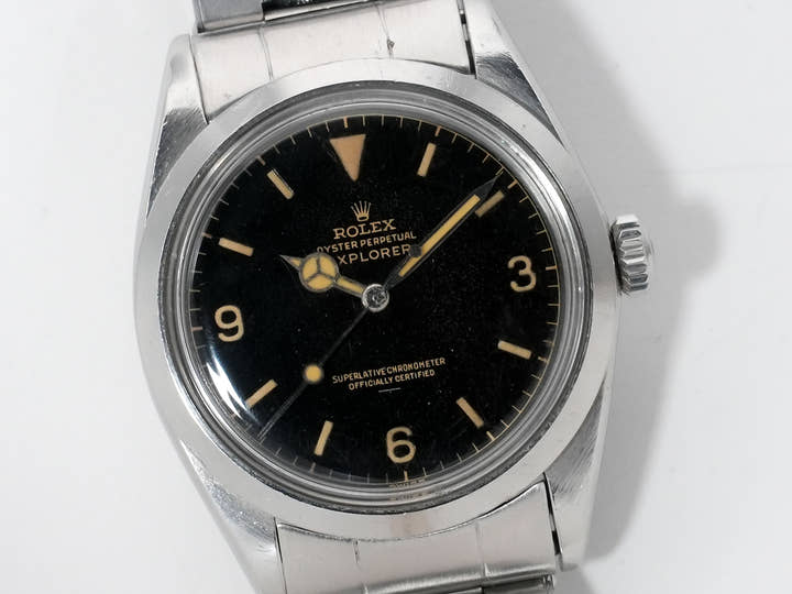 ロレックス エクスプローラーI Ref.1016 ステンレススチール ブラック文字盤 中古 gxrp49j3