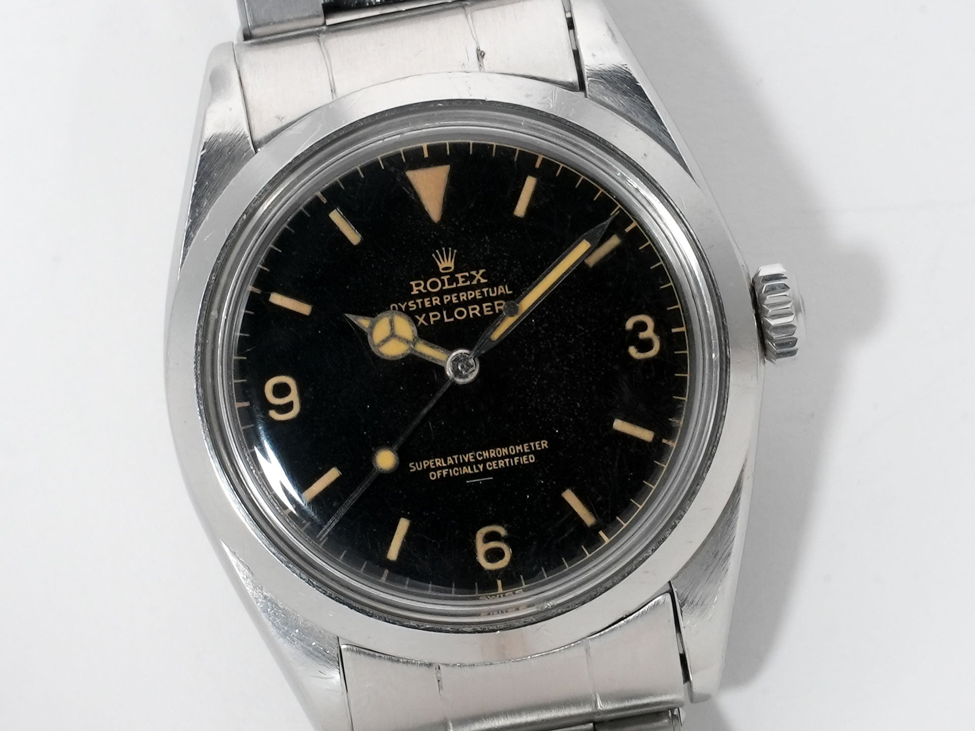 ロレックス エクスプローラーI Ref.1016 ステンレススチール ブラック文字盤 中古 gxrp49j3