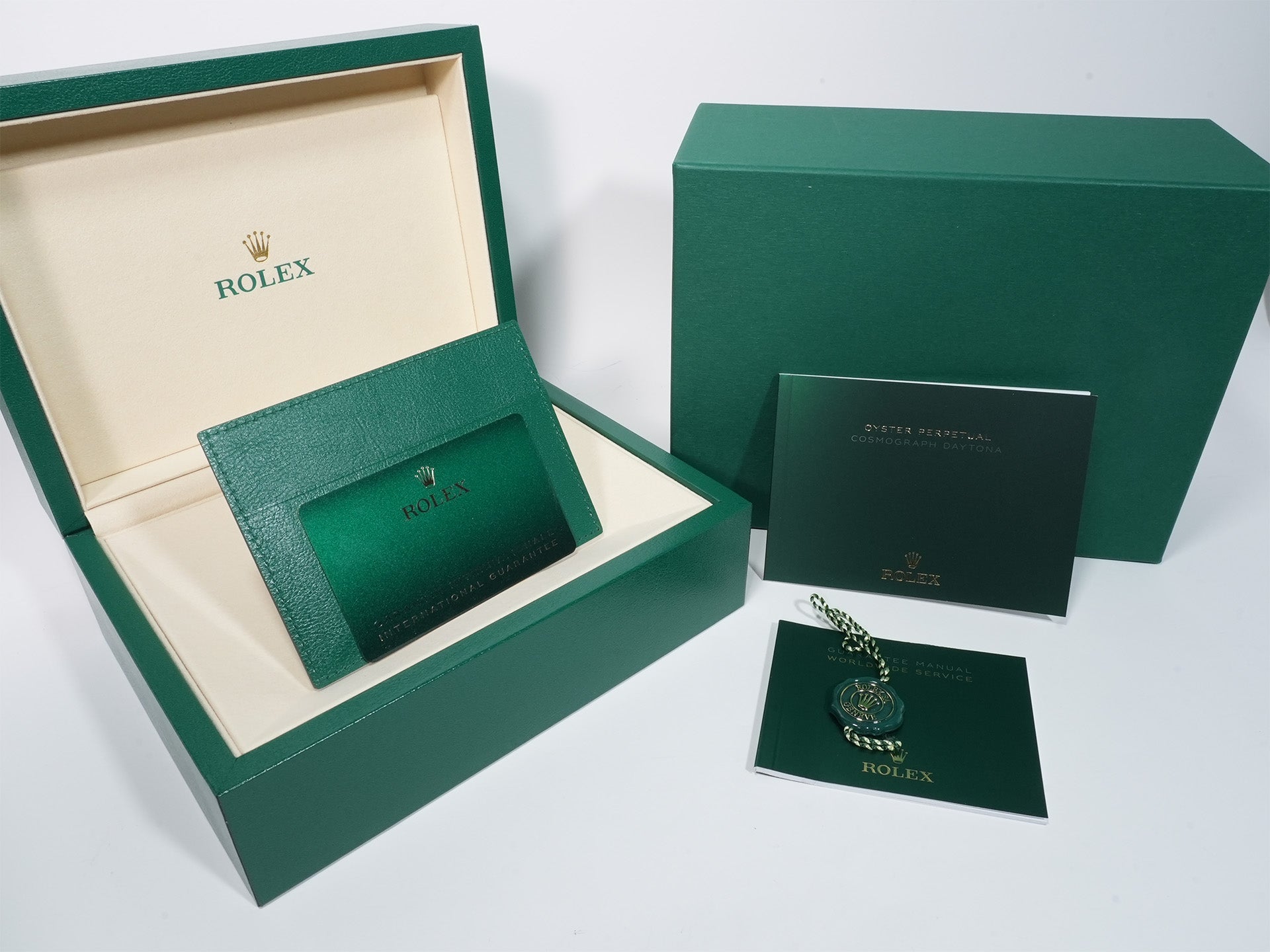 Rolex Daytona Ref. 126508 Yellow Gold Green Dial Unused zszzonza