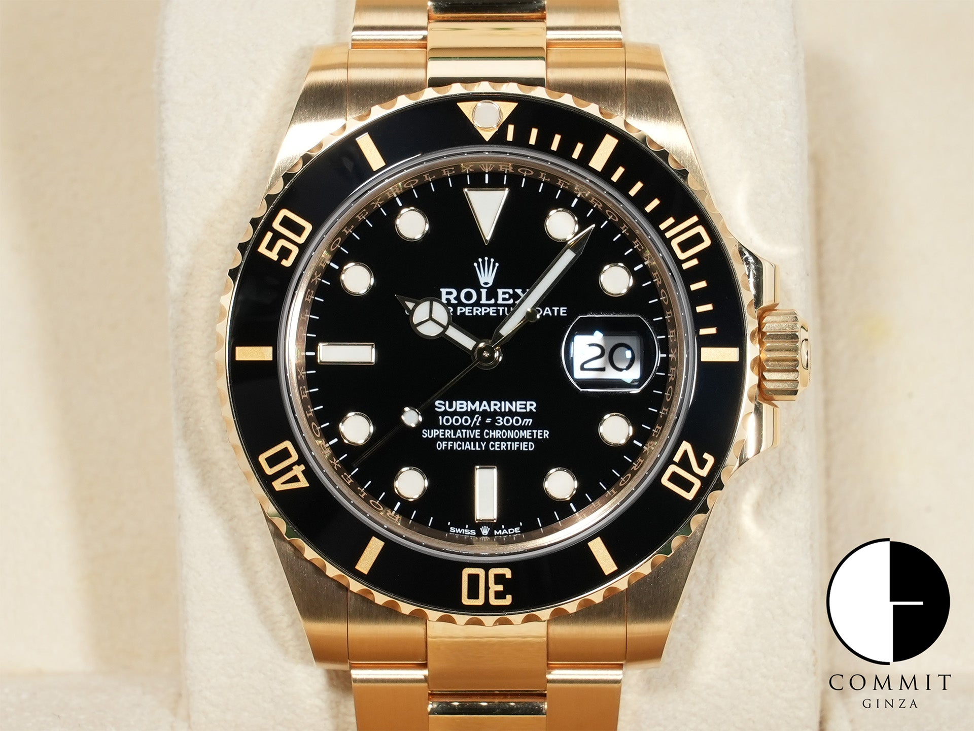 Rolex Submariner Date Ref.126618LN Yellow Gold Black Dial Used yug9oofg