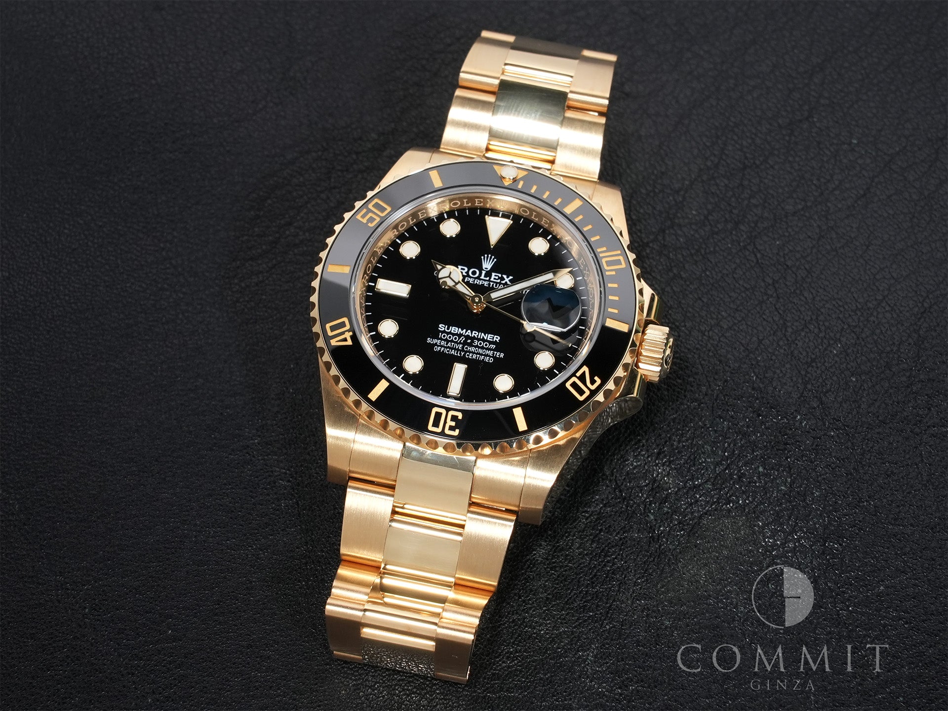 Rolex Submariner Date Ref.126618LN Yellow Gold Black Dial Used yug9oofg