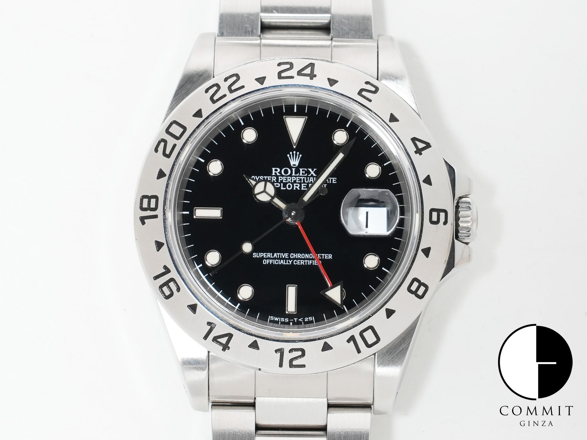 Rolex Explorer II Ref. 16570 Stainless Steel Black Dial Oyster Bracelet Pre-Owned zbsurraw