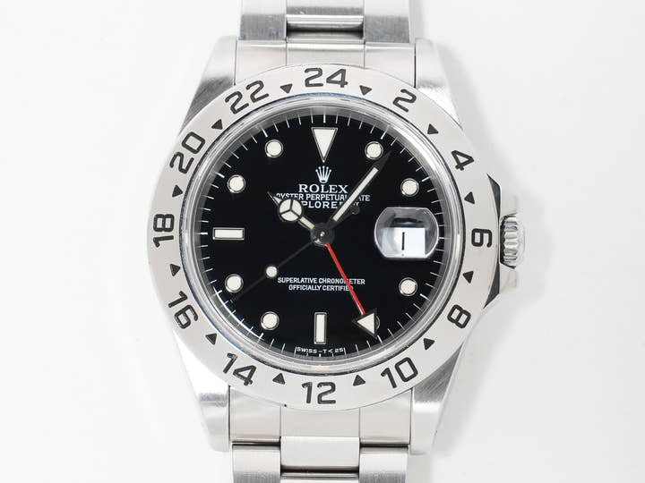 Rolex Explorer II Ref. 16570 Stainless Steel Black Dial Oyster Bracelet Pre-Owned zbsurraw