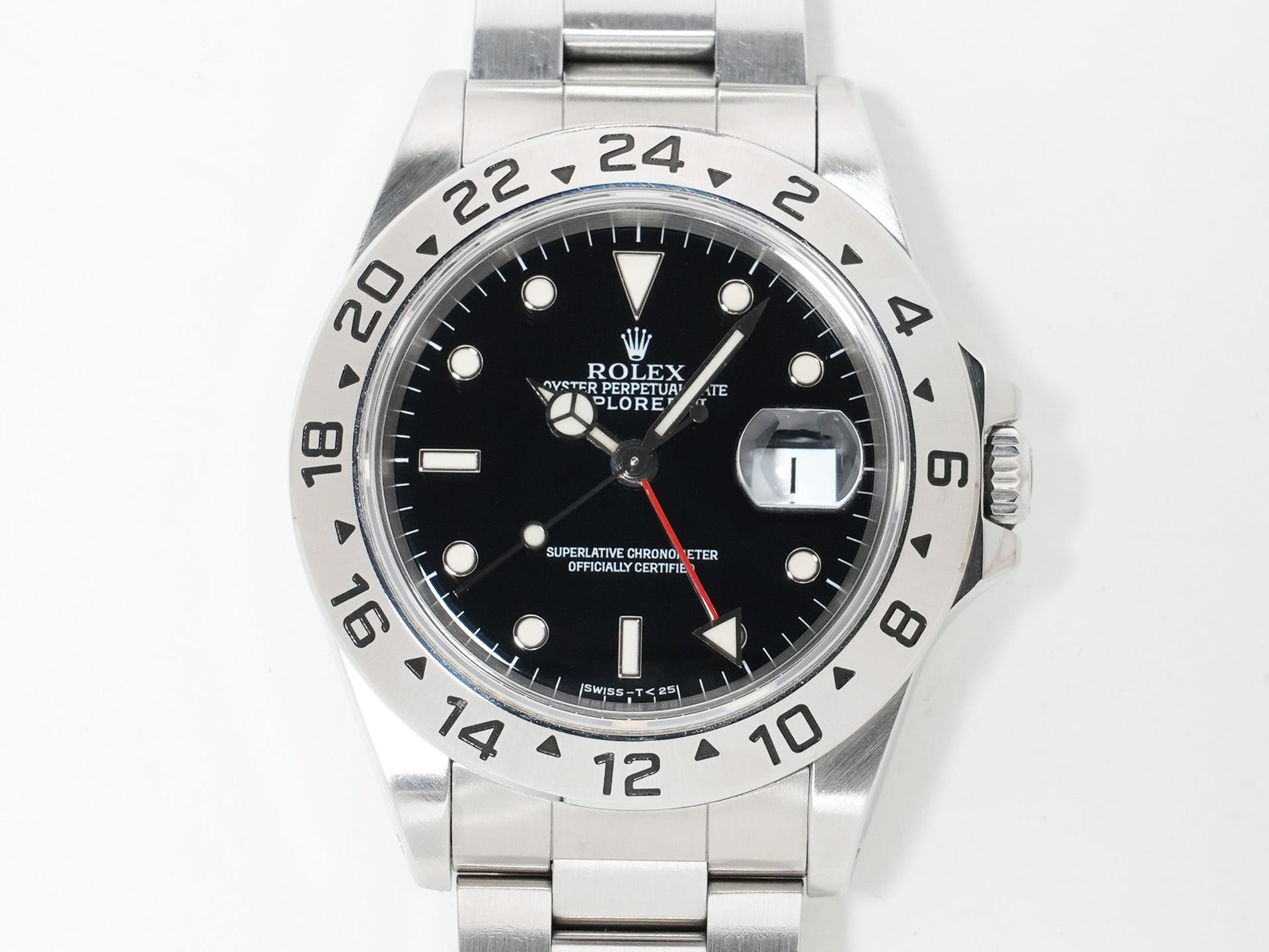 Rolex Explorer II Ref. 16570 Stainless Steel Black Dial Oyster Bracelet Pre-Owned zbsurraw