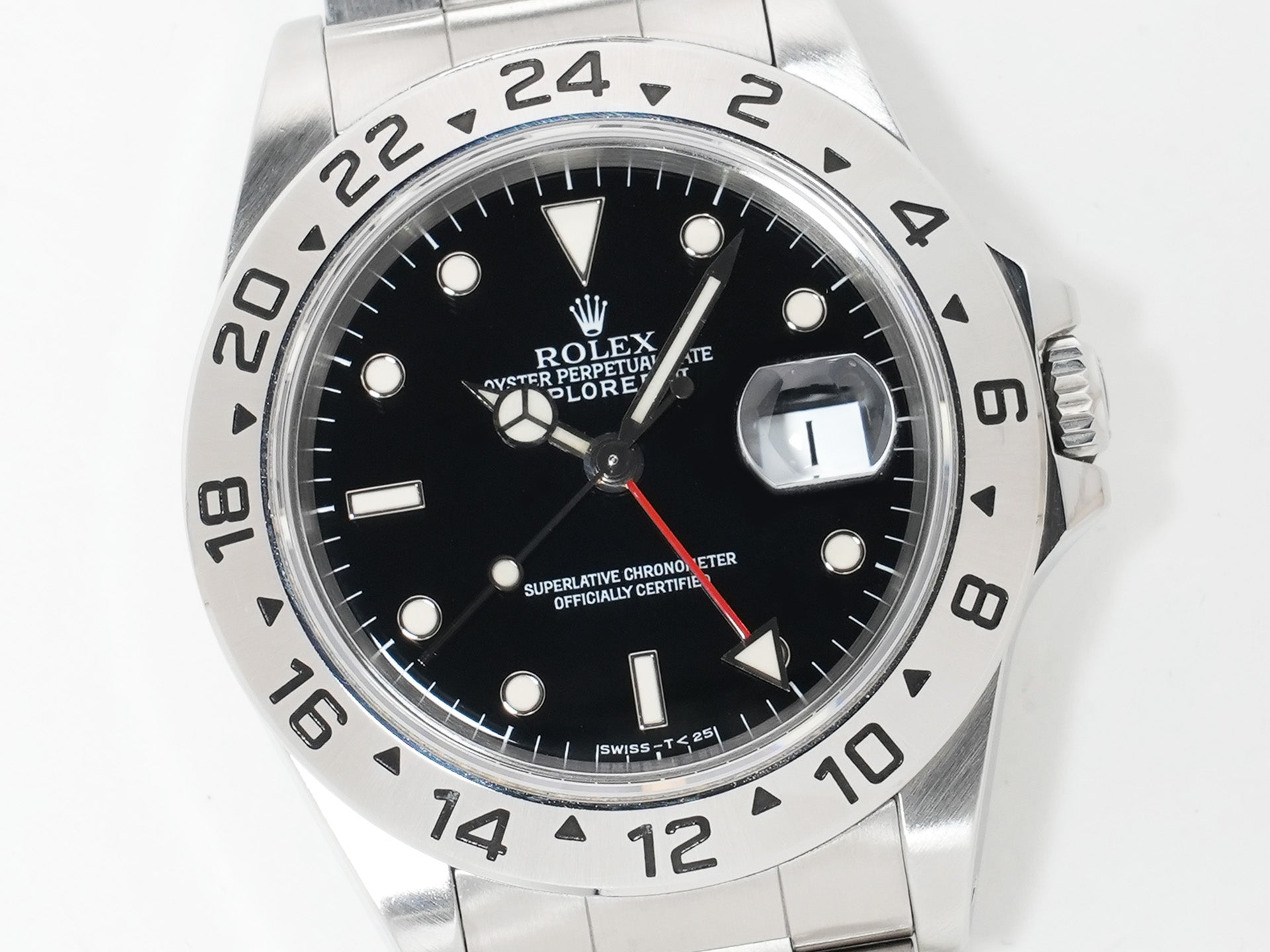 Rolex Explorer II Ref. 16570 Stainless Steel Black Dial Oyster Bracelet Pre-Owned zbsurraw
