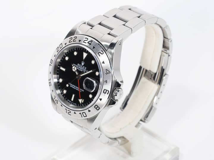Rolex Explorer II Ref. 16570 Stainless Steel Black Dial Oyster Bracelet Pre-Owned zbsurraw