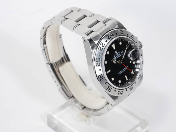 Rolex Explorer II Ref. 16570 Stainless Steel Black Dial Oyster Bracelet Pre-Owned zbsurraw
