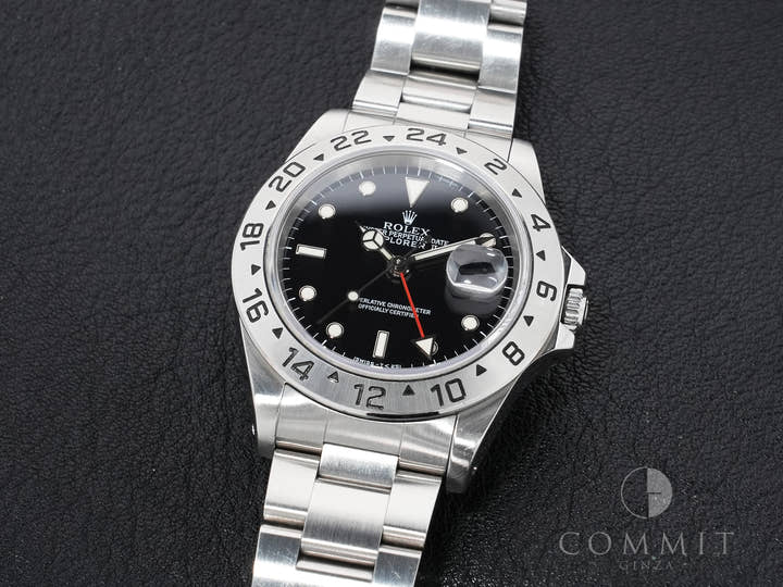 Rolex Explorer II Ref. 16570 Stainless Steel Black Dial Oyster Bracelet Pre-Owned zbsurraw