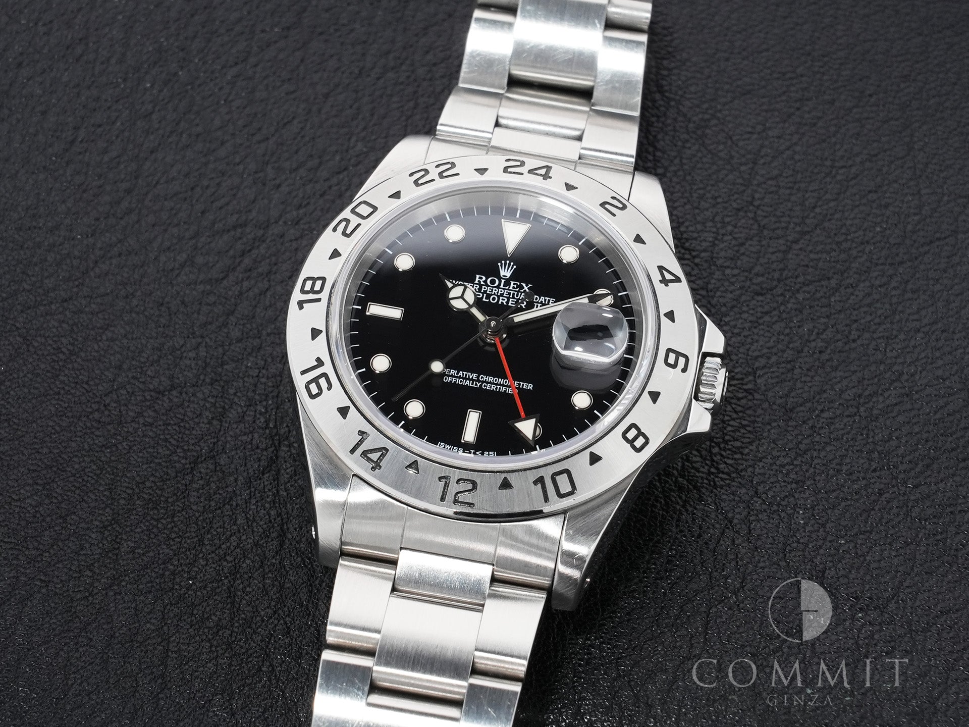 Rolex Explorer II Ref. 16570 Stainless Steel Black Dial Oyster Bracelet Pre-Owned zbsurraw
